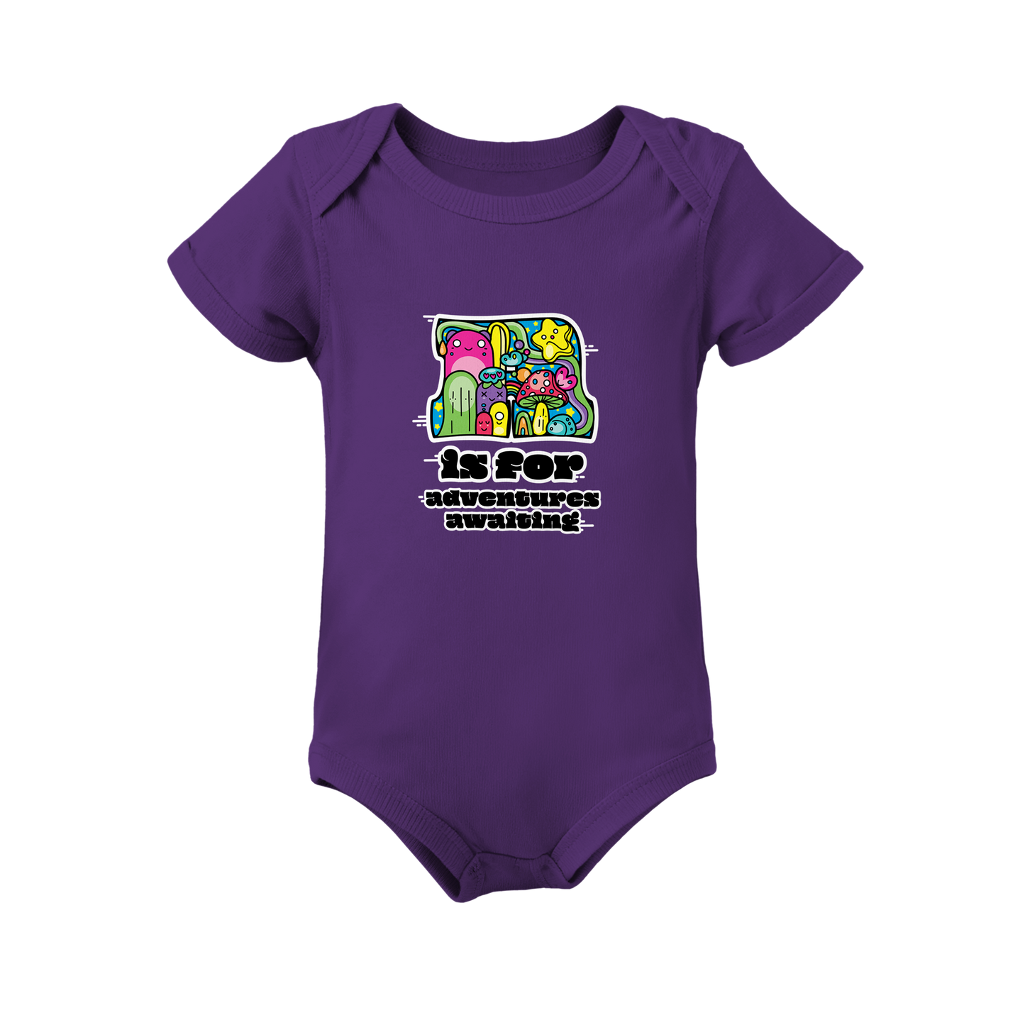 A is for Adventures Awaiting on Infant Baby Rib Bodysuit