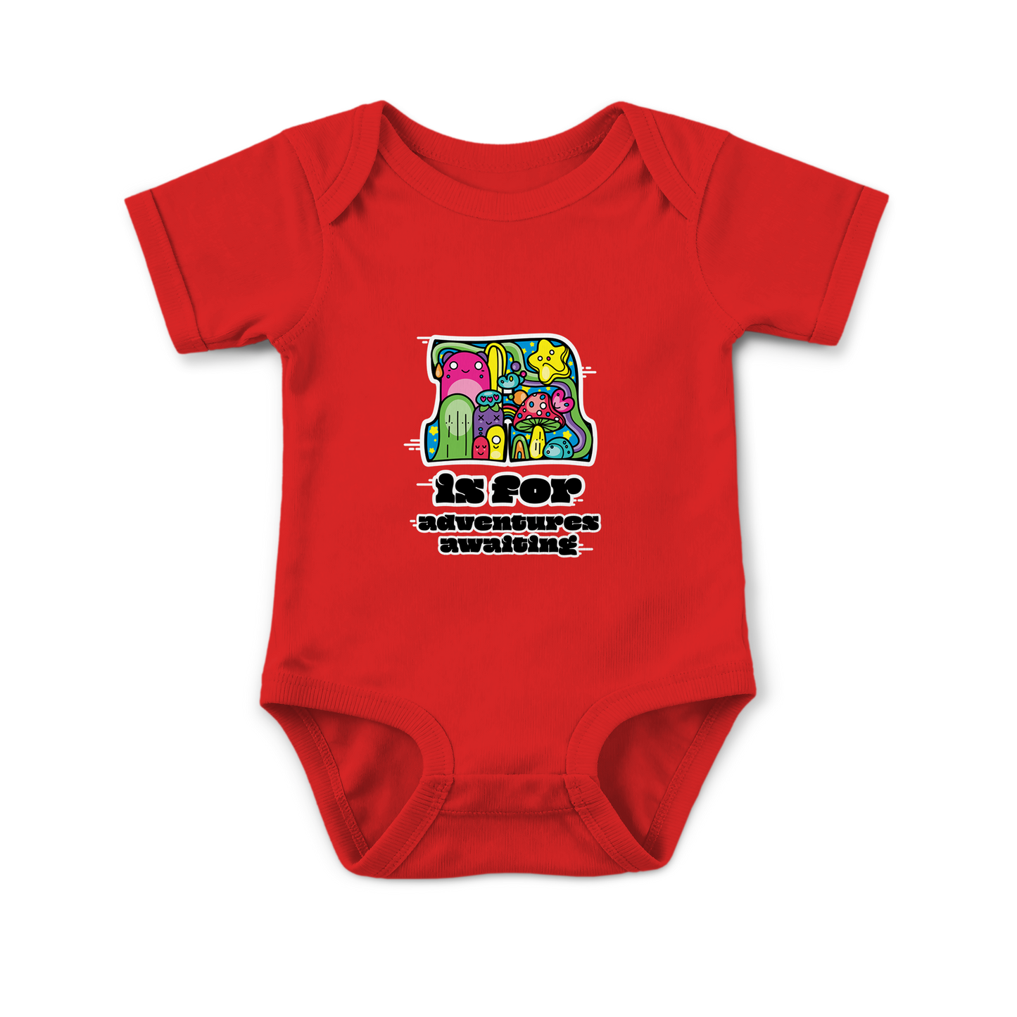 A is for Adventures Awaiting on Infant Baby Rib Bodysuit