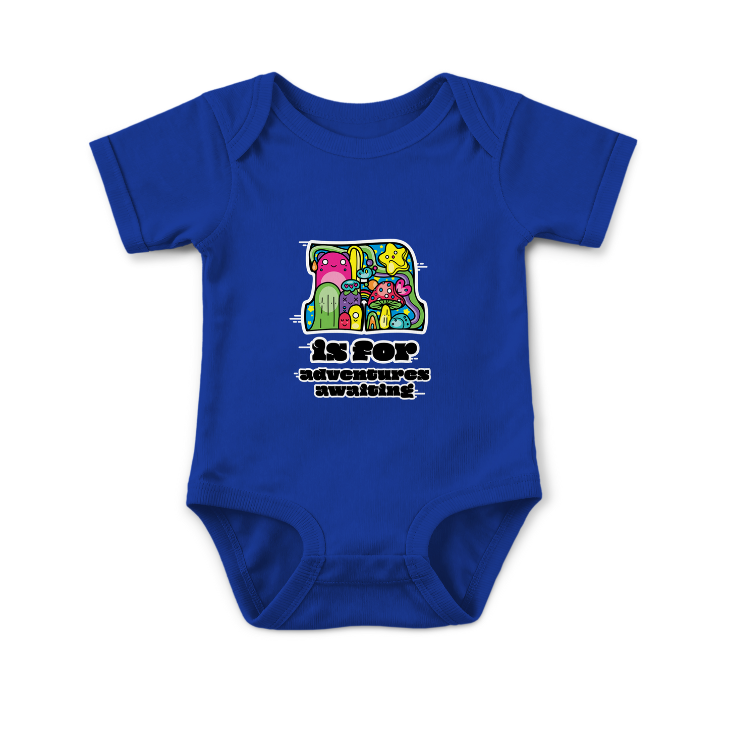 A is for Adventures Awaiting on Infant Baby Rib Bodysuit