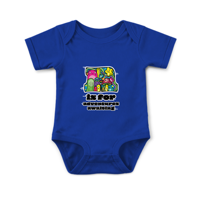 A is for Adventures Awaiting on Infant Baby Rib Bodysuit