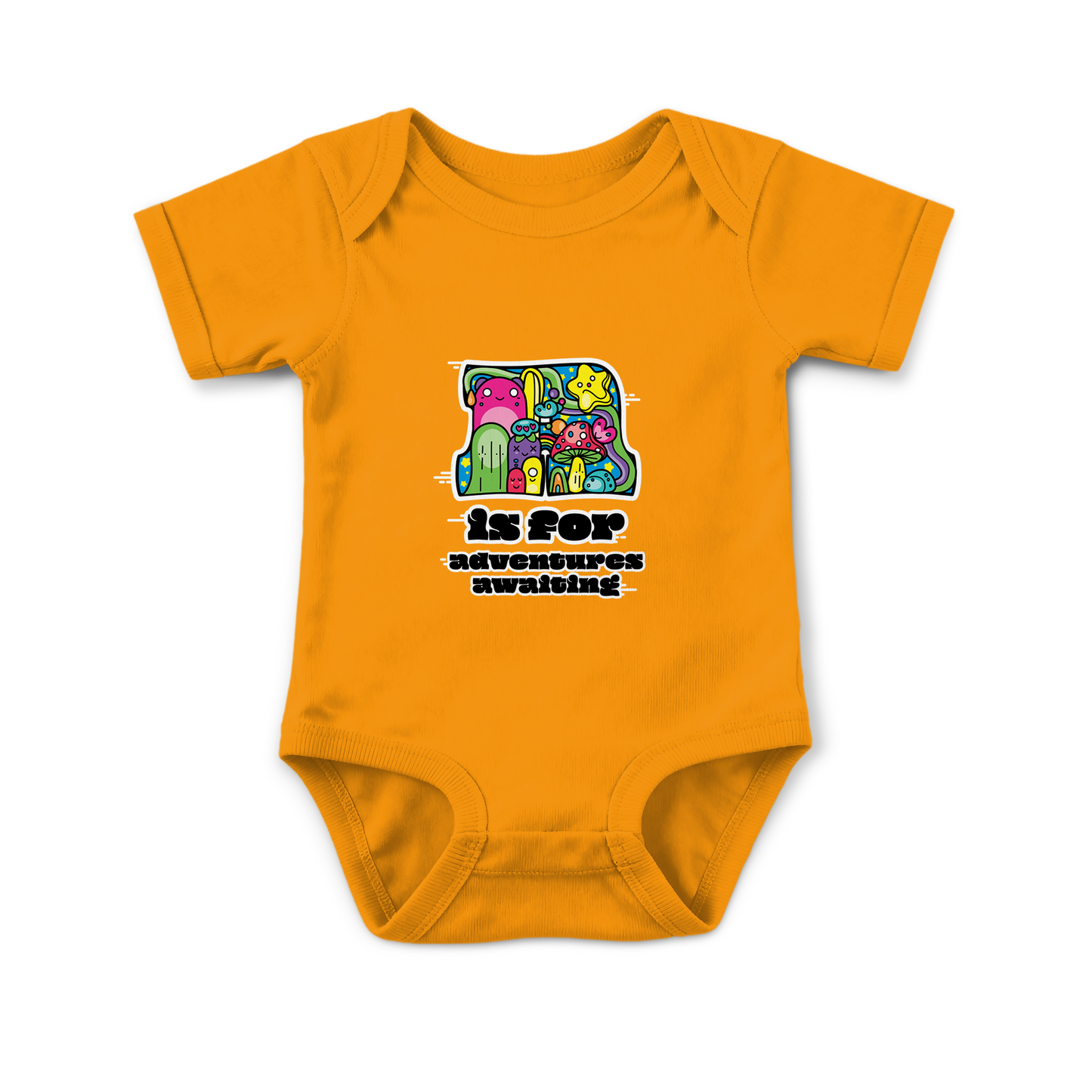 A is for Adventures Awaiting on Infant Baby Rib Bodysuit