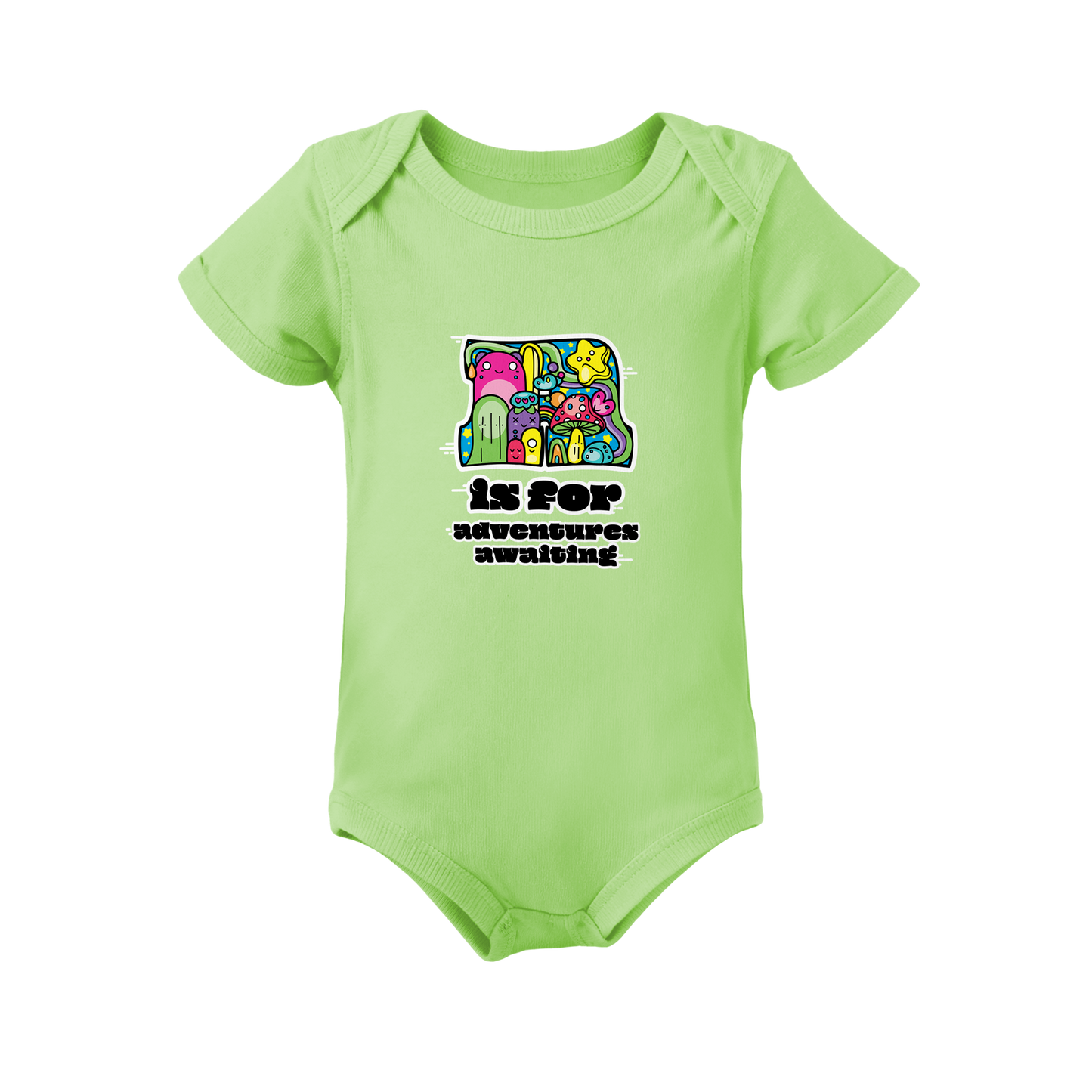 A is for Adventures Awaiting on Infant Baby Rib Bodysuit