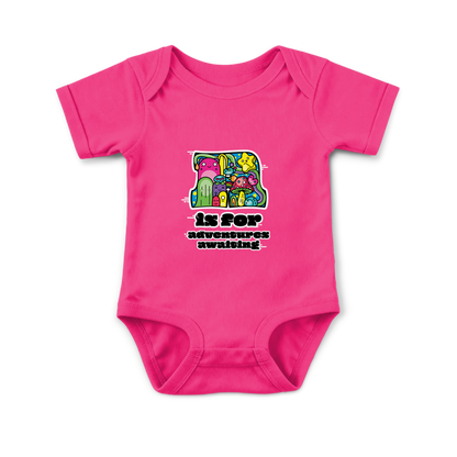 A is for Adventures Awaiting on Infant Baby Rib Bodysuit