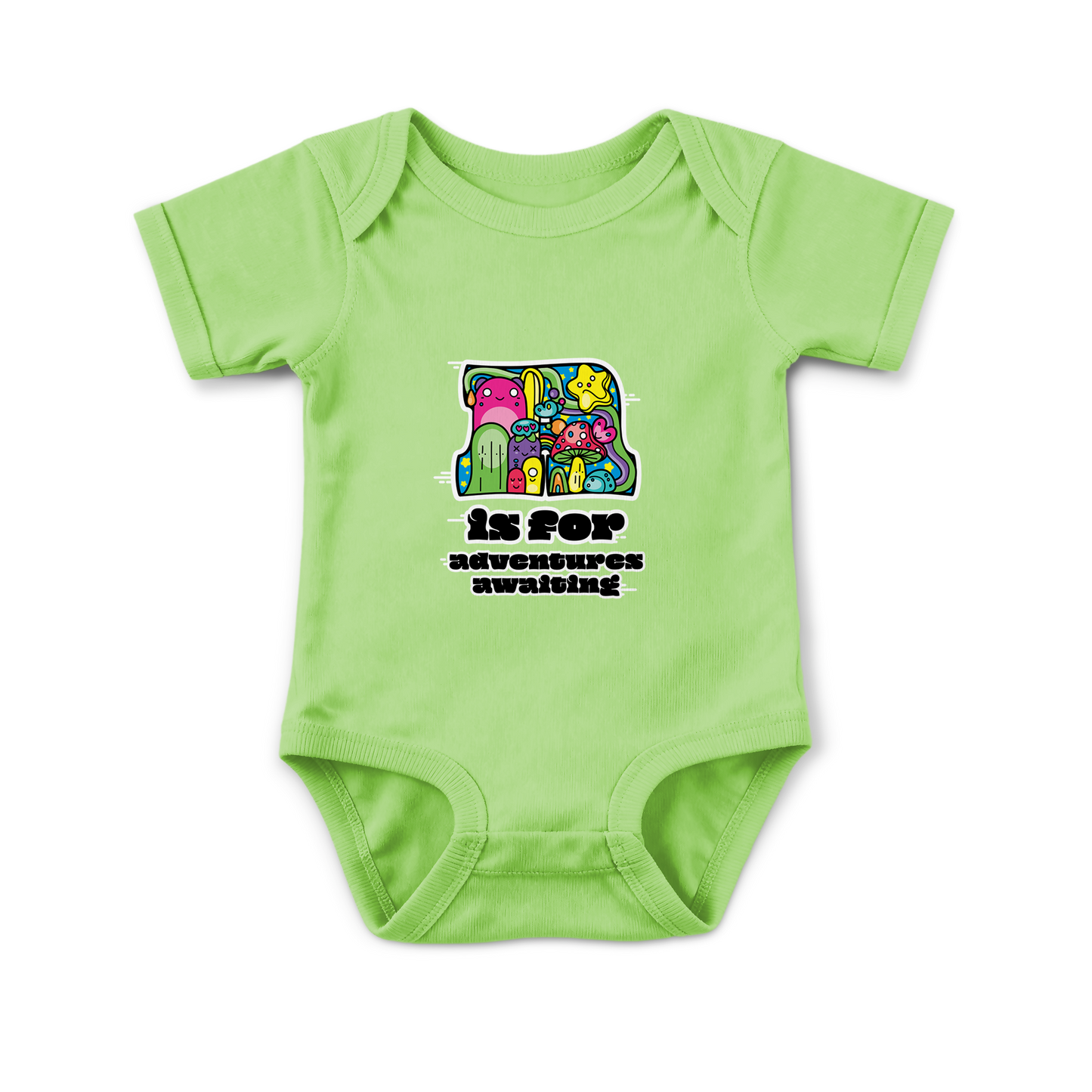 A is for Adventures Awaiting on Infant Baby Rib Bodysuit