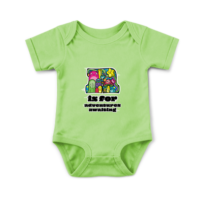 A is for Adventures Awaiting on Infant Baby Rib Bodysuit