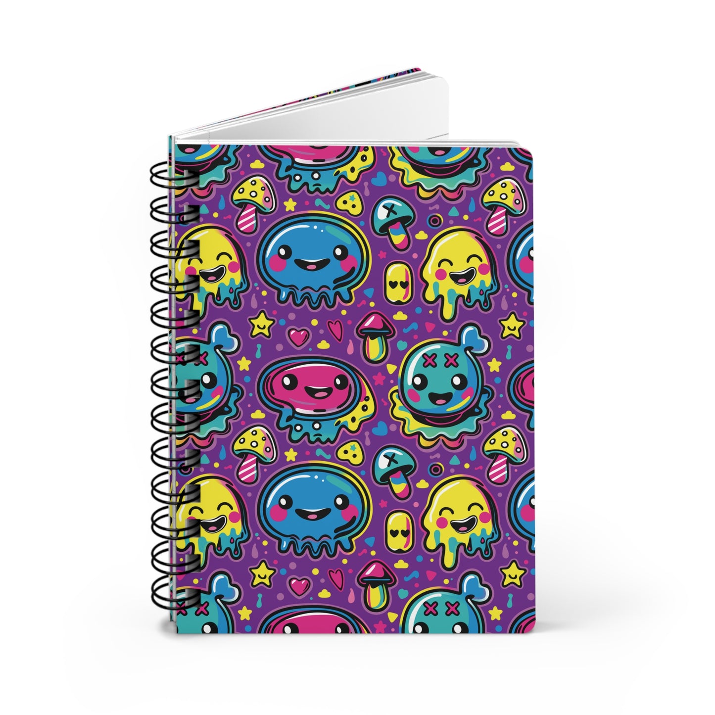 Second of Mischief Jamwobble Oozeling Scrawls on Spiral Bound Journal