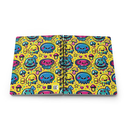 Ninth Hour of Mischief Sourcrack Oozeling Scrawls on Spiral Bound Journal