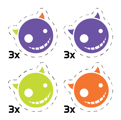Oni Figments Printable Sticker Set